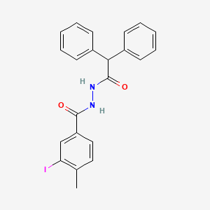 molecular formula C22H19IN2O2 B15508518 N'-(diphenylacetyl)-3-iodo-4-methylbenzohydrazide 