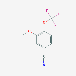 molecular formula C9H6F3NO2 B15508523 3-Methoxy-4-trifluoromethoxy-benzonitrile 