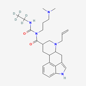 molecular formula C26H37N5O2 B15508585 N-[3-(dimethylamino)propyl]-N-(1,1,2,2,2-pentadeuterioethylcarbamoyl)-7-prop-2-enyl-6,6a,8,9,10,10a-hexahydro-4H-indolo[4,3-fg]quinoline-9-carboxamide 