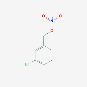 molecular formula C7H6ClNO3 B15508712 3-Chlorobenzyl nitrate 