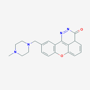 4-[(4-Methylpiperazin-1-yl)methyl]-8-oxa-15,16-diazatetracyclo[7.7.1.02,7.013,17]heptadeca-1(17),2(7),3,5,9,11,15-heptaen-14-one