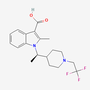 (R)-2-Methyl-1-(1-(1-(2,2,2-trifluoroethyl)piperidin-4-yl)ethyl)-1H-indole-3-carboxylic acid