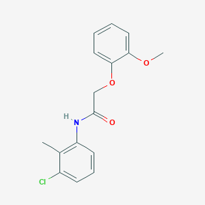 molecular formula C16H16ClNO3 B15508833 N-(3-chloro-2-methylphenyl)-2-(2-methoxyphenoxy)acetamide 