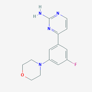 4-(3-Fluoro-5-morpholin-4-ylphenyl)pyrimidin-2-amine