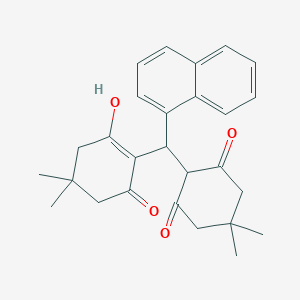 2-[(2-Hydroxy-4,4-dimethyl-6-oxocyclohex-1-en-1-yl)(naphthalen-1-yl)methyl]-5,5-dimethylcyclohexane-1,3-dione