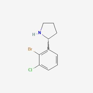 (2R)-2-(2-Bromo-3-chlorophenyl)pyrrolidine