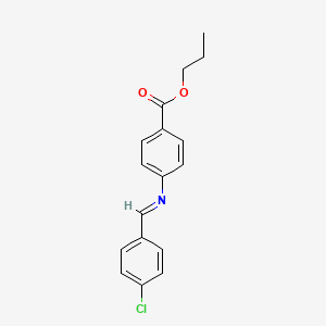 propyl 4-{[(E)-(4-chlorophenyl)methylidene]amino}benzoate