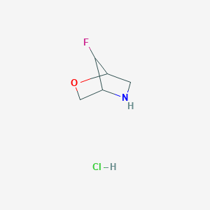 molecular formula C5H9ClFNO B15508959 (1R,4R)-7-fluoro-2-oxa-5-azabicyclo[2.2.1]heptane hydrochloride 