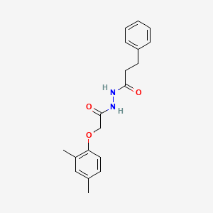 molecular formula C19H22N2O3 B15508965 N'-[(2,4-dimethylphenoxy)acetyl]-3-phenylpropanehydrazide 