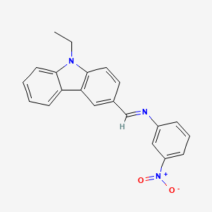 N-[(E)-(9-ethyl-9H-carbazol-3-yl)methylidene]-3-nitroaniline