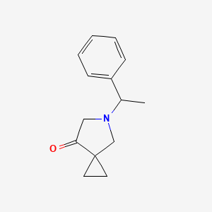 5-Azaspiro[2.4]heptan-7-one, 5-[(1R)-1-phenylethyl]-