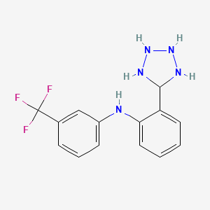 2-(tetrazolidin-5-yl)-N-[3-(trifluoromethyl)phenyl]aniline