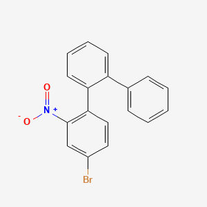 molecular formula C18H12BrNO2 B15509154 4-bromo-2-nitro-1-(2-phenylphenyl)benzene 