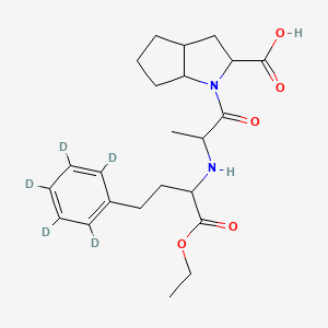 1-[2-[[1-ethoxy-1-oxo-4-(2,3,4,5,6-pentadeuteriophenyl)butan-2-yl]amino]propanoyl]-3,3a,4,5,6,6a-hexahydro-2H-cyclopenta[b]pyrrole-2-carboxylic acid