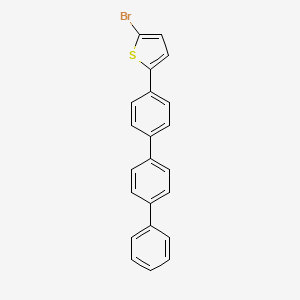 molecular formula C22H15BrS B15509326 2-bromo-5-[4-(4-phenylphenyl)phenyl]thiophene 