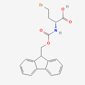 (2R)-4-bromo-2-(9H-fluoren-9-ylmethoxycarbonylamino)butanoic acid