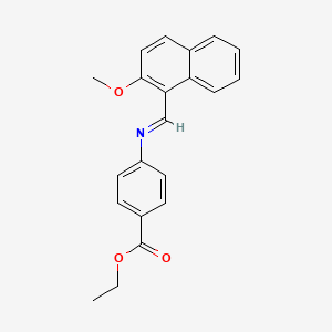 ethyl 4-{[(E)-(2-methoxynaphthalen-1-yl)methylidene]amino}benzoate