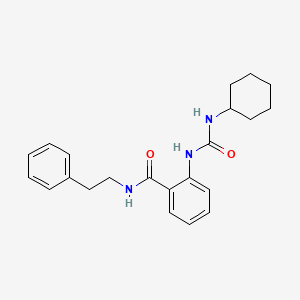 2-[(cyclohexylcarbamoyl)amino]-N-(2-phenylethyl)benzamide