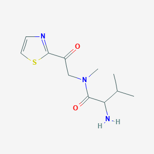 2-amino-N,3-dimethyl-N-[2-oxo-2-(1,3-thiazol-2-yl)ethyl]butanamide