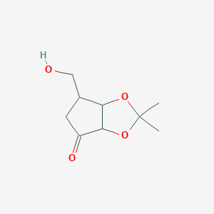 6-(Hydroxymethyl)-2,2-dimethyl-3a,5,6,6a-tetrahydrocyclopenta[d][1,3]dioxol-4-one