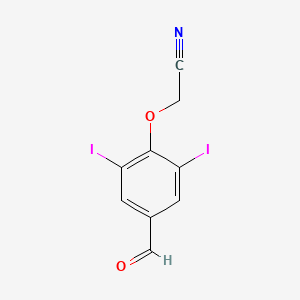 (4-Formyl-2,6-diiodophenoxy)acetonitrile