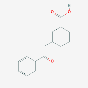 cis-3-[2-(2-Methylphenyl)-2-oxoethyl]-cyclohexane-1-carboxylic acid