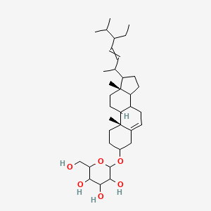 2-[[(10R,13R)-17-(5-ethyl-6-methylhept-3-en-2-yl)-10,13-dimethyl-2,3,4,7,8,9,11,12,14,15,16,17-dodecahydro-1H-cyclopenta[a]phenanthren-3-yl]oxy]-6-(hydroxymethyl)oxane-3,4,5-triol