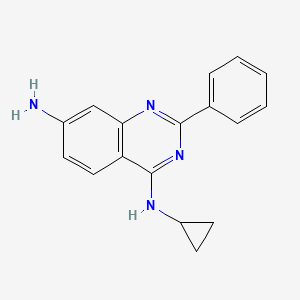 N~4~-Cyclopropyl-2-Phenylquinazoline-4,7-Diamine