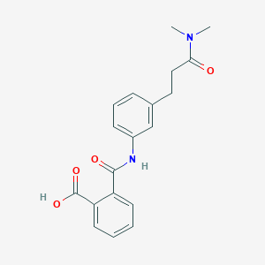 2-({3-[3-(Dimethylamino)-3-oxopropyl]phenyl}carbamoyl)benzoic acid