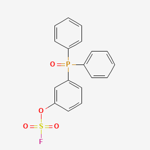 molecular formula C18H14FO4PS B15509697 3-(Diphenylphosphoroso)phenyl sulfurofluoridate 