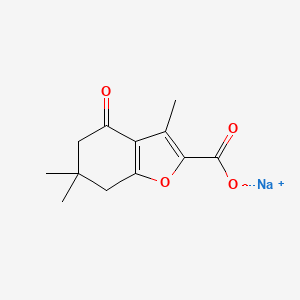 Sodium 3,6,6-trimethyl-4-oxo-4,5,6,7-tetrahydro-1-benzofuran-2-carboxylate