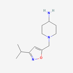 1-{[3-(Propan-2-yl)-1,2-oxazol-5-yl]methyl}piperidin-4-amine