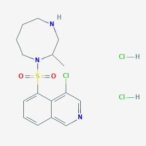 4-Chloro-5-[(2-methyl-1,4-diazocan-1-yl)sulfonyl]isoquinoline;dihydrochloride