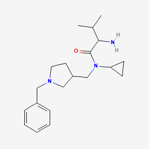 2-amino-N-[(1-benzylpyrrolidin-3-yl)methyl]-N-cyclopropyl-3-methylbutanamide