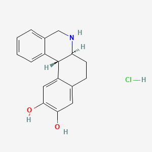 (6aS,12bR)-5,6,6a,7,8,12b-hexahydrobenzo[a]phenanthridine-10,11-diol;hydrochloride