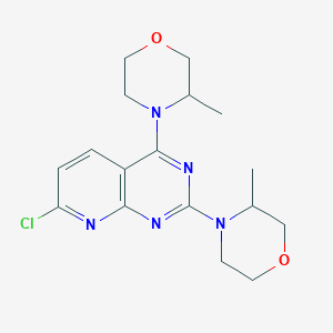 4-[7-Chloro-2-(3-methylmorpholin-4-yl)pyrido[2,3-d]pyrimidin-4-yl]-3-methylmorpholine