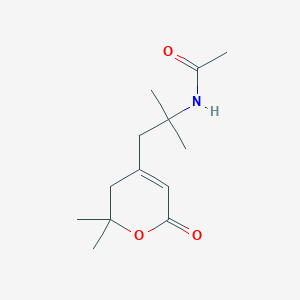 N-[2-(2,2-dimethyl-6-oxo-3,6-dihydro-2H-pyran-4-yl)-1,1-dimethylethyl]acetamide