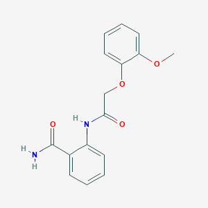 2-{[(2-Methoxyphenoxy)acetyl]amino}benzamide