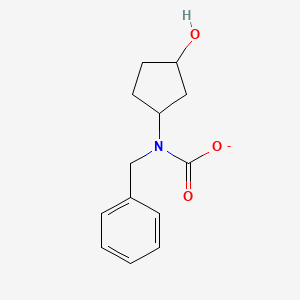 molecular formula C13H16NO3- B15509904 rel-(Benzyl ((1S,3S)-3-hydroxycyclopentyl)carbamate) 