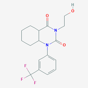 3-(2-Hydroxyethyl)-1-[3-(trifluoromethyl)phenyl]-2,4(1H,3H)-quinazolinedione