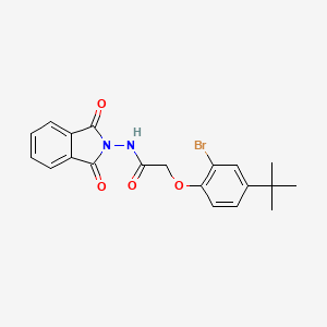 2-(2-bromo-4-tert-butylphenoxy)-N-(1,3-dioxo-1,3-dihydro-2H-isoindol-2-yl)acetamide