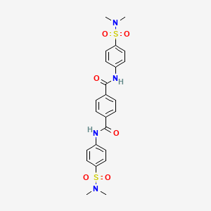 N,N'-bis[4-(dimethylsulfamoyl)phenyl]benzene-1,4-dicarboxamide