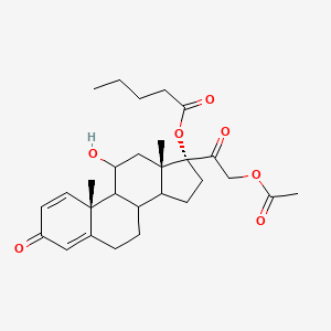 17-Valerate 21-acetate prednisolone