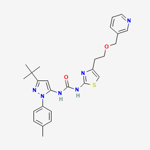 1-[3-Tert-Butyl-1-(4-Methylphenyl)-1h-Pyrazol-5-Yl]-3-{4-[2-(Pyridin-3-Ylmethoxy)ethyl]-1,3-Thiazol-2-Yl}urea