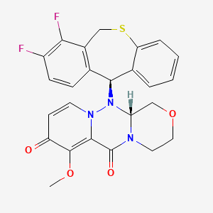 (R)-12-((S)-7,8-Difluoro-6,11-dihydrodibenzo[b,e]thiepin-11-yl)-7-methoxy-3,4,12,12a-tetrahydro-1H-[1,4]oxazino[3,4-c]pyrido[2,1-f][1,2,4]triazine-6,8-dione