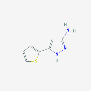 molecular formula C7H7N3S B015510 5-氨基-3-(2-噻吩基)吡唑 CAS No. 96799-03-0