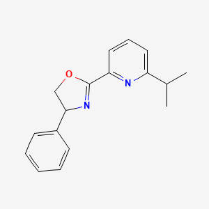 4-Phenyl-2-(6-propan-2-ylpyridin-2-yl)-4,5-dihydro-1,3-oxazole