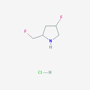 4-Fluoro-2-(fluoromethyl)pyrrolidine;hydrochloride