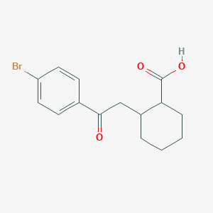 2-[2-(4-Bromophenyl)-2-oxoethyl]cyclohexane-1-carboxylic acid