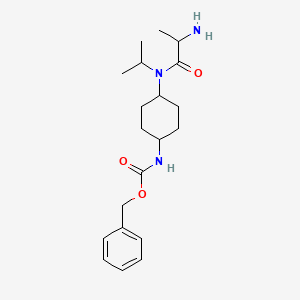 benzyl N-[4-[2-aminopropanoyl(propan-2-yl)amino]cyclohexyl]carbamate